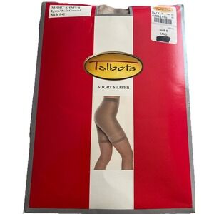 NIP Talbots High-Waist Short Shaper Sand Color Sz B Style 542 Lycra Soft Control